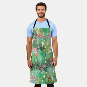 Waterverf cactus naadloos patroon schort (Gedragen)