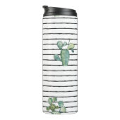 Waterverf cactus naadloos patroon thermosbeker (Geroteerd rechts)