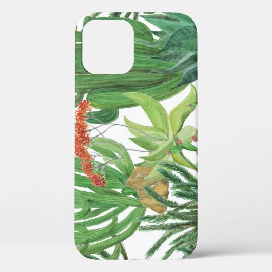 Waterverf Cactus: Naadloze Patroonschildering Case-Mate iPhone Case (Achterkant)