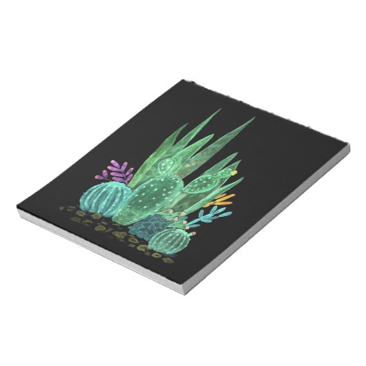 Waterverf, cactus notitieblok (Linkerzijde)