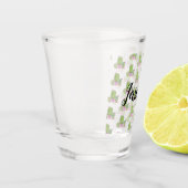 Waterverf Cactus Op Maat Gepersonaliseerd Shot Glas (Links)
