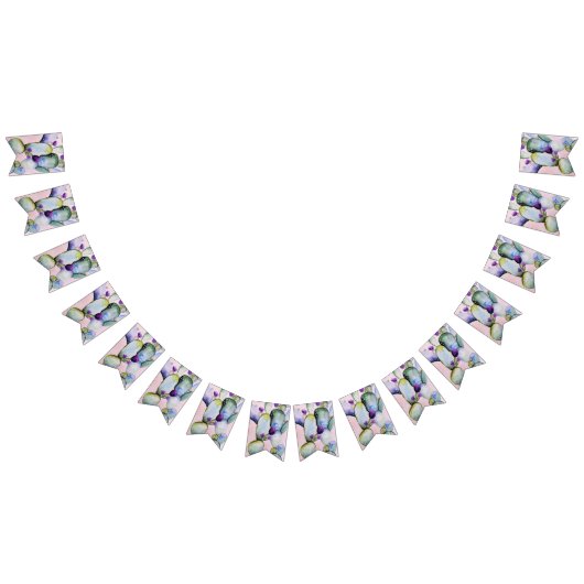  Waterverf Cactus & Paarse Bloesems Vlaggetjes (Alle)