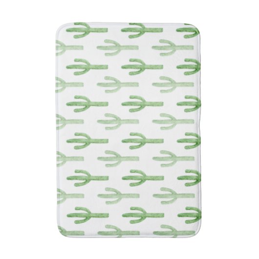 Waterverf Cactus Patroon Badmat (Voorkant Verticaal)