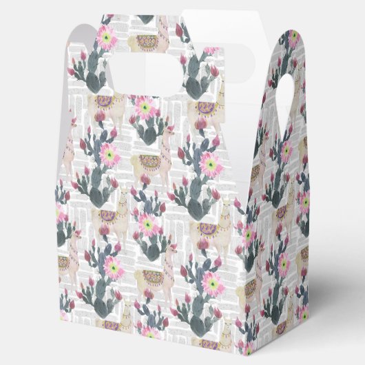 Waterverf Cactus Patroon Bedankdoosjes (Geopend)