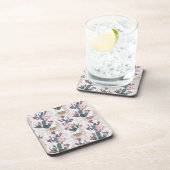 Waterverf Cactus Patroon Bier Onderzetter (Rechterzijde)