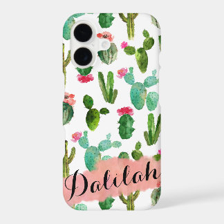 Waterverf Cactus Patroon Gepersonaliseerd
