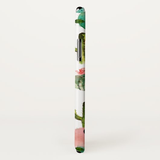 Waterverf Cactus Patroon gepersonaliseerd Case-Mate iPhone Case (Achterkant / rechts)
