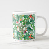 Waterverf Cactus Patroon Grote Koffiekop (Rechts)