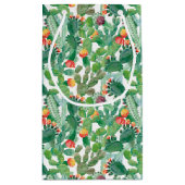 Waterverf Cactus Patroon Klein Cadeauzakje (Achterkant)