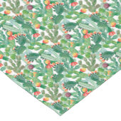 Waterverf Cactus Patroon Korte Tafelloper (Hoek)