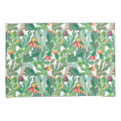 Waterverf Cactus Patroon Kussensloop (Voorkant-Rechts)