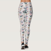 Waterverf Cactus Patroon Leggings (Achterkant)