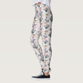 Waterverf Cactus Patroon Leggings (Links)