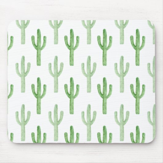 Waterverf Cactus Patroon Muismat (Voorkant)