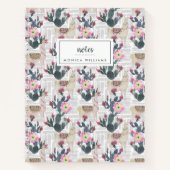 Waterverf Cactus Patroon Notitieboek (Voorkant)