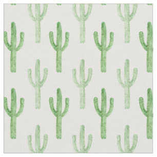Waterverf Cactus Patroon Stof