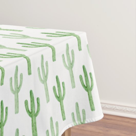 Waterverf Cactus Patroon Tafelkleed (Voorbeeld)