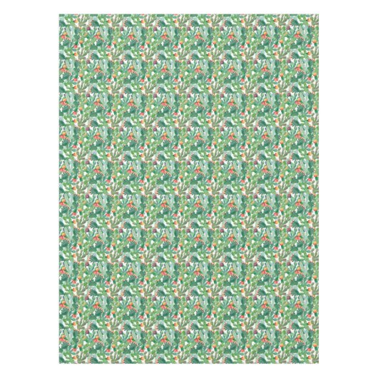 Waterverf Cactus Patroon Tafelkleed (Voorkant)