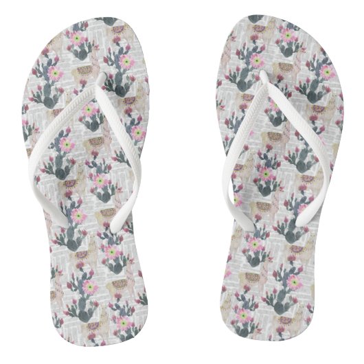 Waterverf Cactus Patroon Teenslippers (Voetbed)