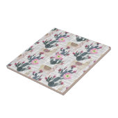 Waterverf Cactus Patroon Tegeltje (Zijkant)