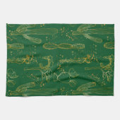 Waterverf Cactus Patroon Theedoek (Horizontaal)