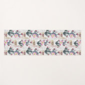 Waterverf Cactus Patroon Yogamat (Voorkant (horizontaal))