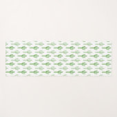 Waterverf Cactus Patroon Yogamat (Voorkant (horizontaal))