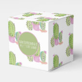 Waterverf Cactus Pattern Birthday Party Hartelijk  Bedankdoosjes (Voorkant Zijde)