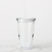 Waterverf Cactus Personalized Bridesmaid Acryl Drinkbeker (Links)