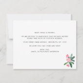 Waterverf Cactus Planed New Roots Moved Moving Aankondiging (Achterkant)