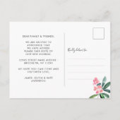 Waterverf Cactus Planed New Roots Moved Moving Aankondigingskaart (Achterkant)