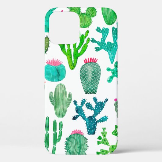 Waterverf cactus plant set, cacti flower illustra Case-Mate iPhone case (Achterkant)