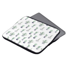 Waterverf Cactus Planten Laptop Sleeve