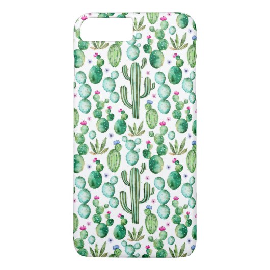 Waterverf Cactus Planten Patroon Case-Mate iPhone Case (Achterkant)