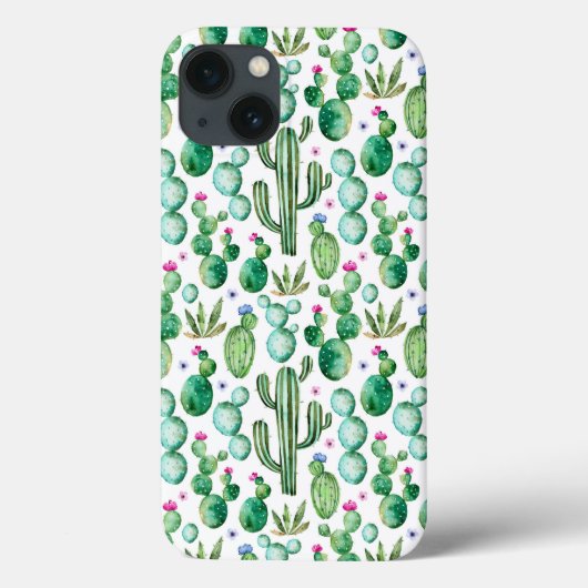 Waterverf Cactus Planten Patroon Case-Mate iPhone Case (Achterkant)