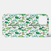 Waterverf Cactus Planten Patroon Case-Mate iPhone Case (Achterkant (horizontaal))