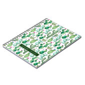 Waterverf Cactus Planten Patroon Notitieboek (Linkerzijde)