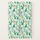 Waterverf Cactus Planten Patroon Planner (Achterkant)