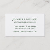 Waterverf Cactus Planten Patroon Visitekaartje (Achterkant)