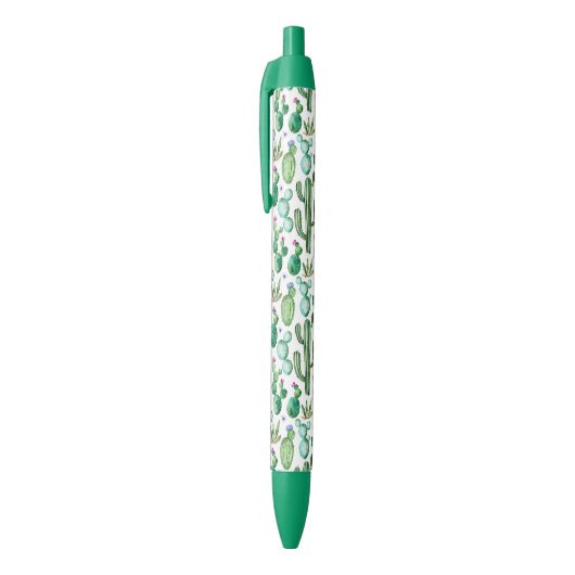 Waterverf Cactus Planten Patroon Zwarte Inkt Pen (Top (Verticaal))