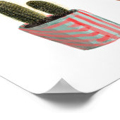 Waterverf Cactus Planten Poster (Hoek)