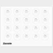 Waterverf Cactus Planten Zwangerschap Ronde Sticker (Vel)