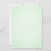 Waterverf Cactus Polka Dots Baby shower Kaart (Achterkant)