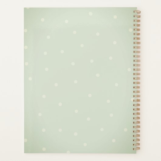 Waterverf Cactus Polka Dots Planner (Achterkant)