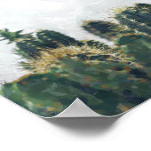 Waterverf cactus poster | 8x10 (Hoek)