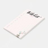 Waterverf Cactus roze gestreept om lijst te doen Post-it® Notes (Schuin)
