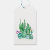 Waterverf , cactus , sacharose cadeaulabel (Achterkant)