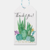 Waterverf , cactus , sacharose cadeaulabel (Voorkant)