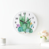 Waterverf , cactus , sacharose grote klok (Huis)