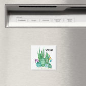 Waterverf , cactus , sacharose magneet (Insitu (Vaatwasser))